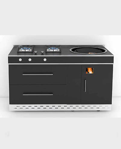combined wood and gas cookstove photo